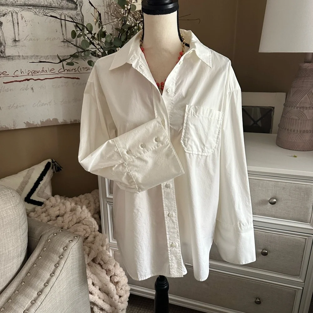 NWT | Sézane BILMA Shirt in Ecru - Picture 7 of 15